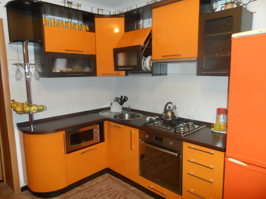 кухня Оттенки оранжа и желтого - 1