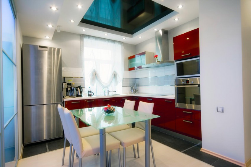 Бордовая кухня - особенности применения цвета и лучшие сочетания интерьера