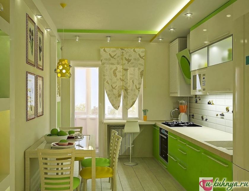кухня в зеленом стиле