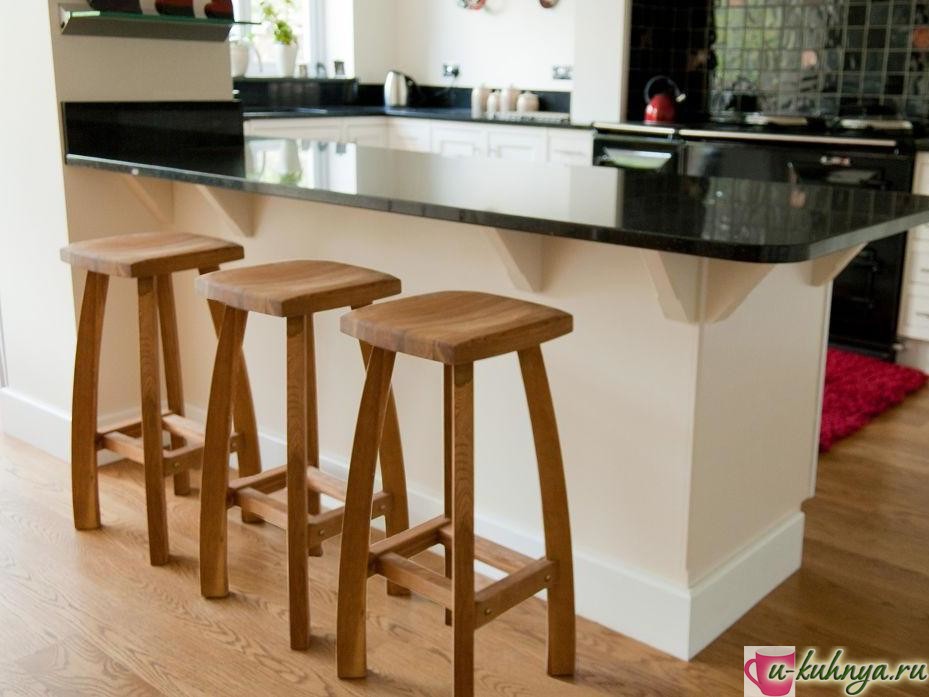 барный стул в интерьере кухни
