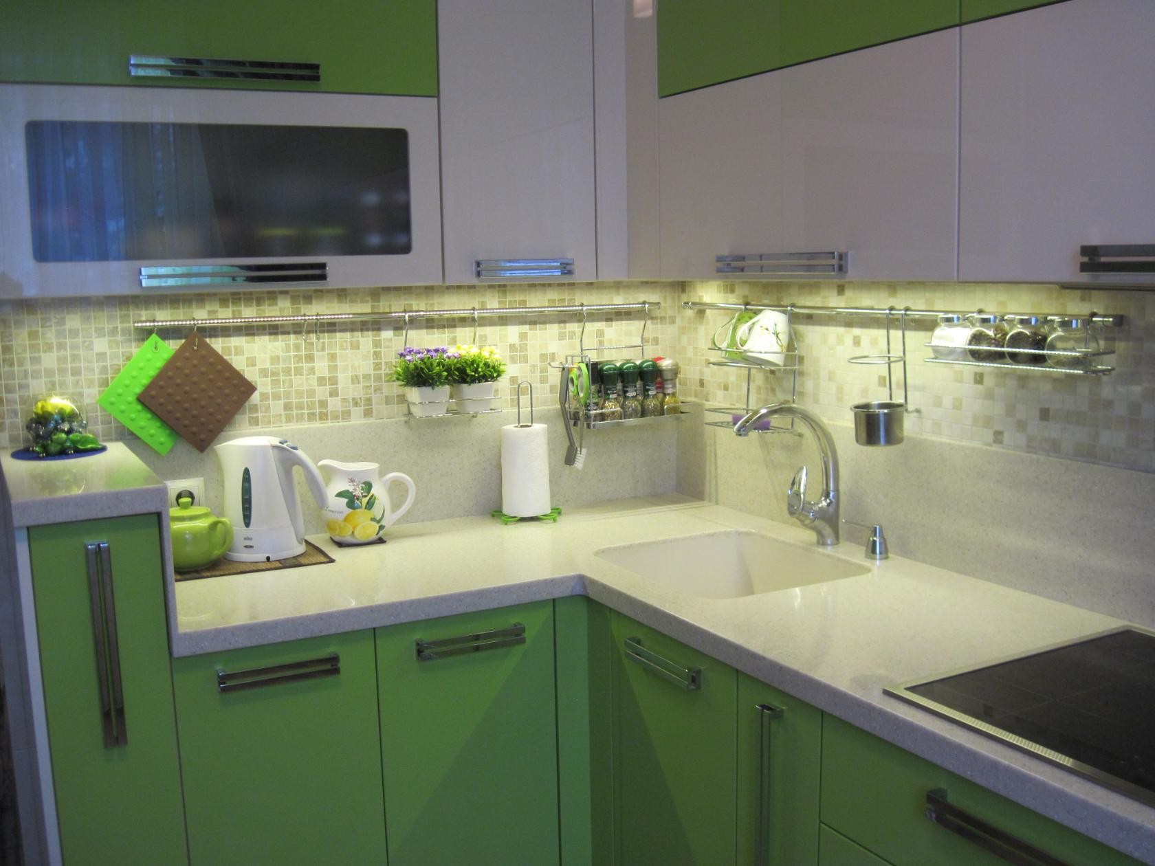 Зеленая кухня - 95 фото лучших дизайнерских новинок дизайна зеленого цвета