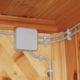 Проводка электрики в деревянном доме
